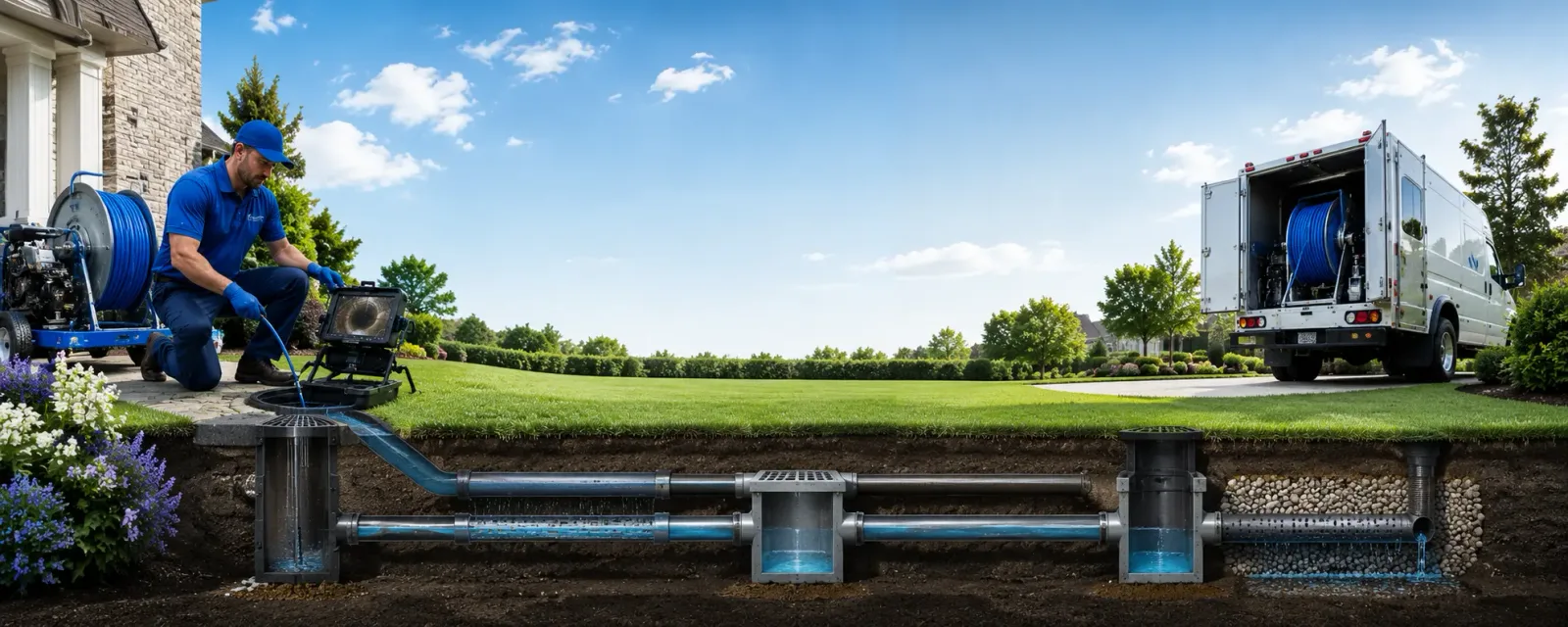 Outdoor drain cleaning information for Plevna, KS